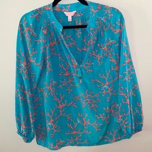 Lilly Pulitzer Elsa Top 100% Silk
